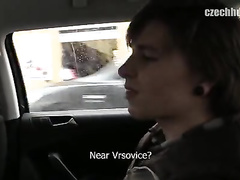 Cutie guy with pierced ear got seduced by gay driver